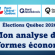 Analyse des programmes économiques – Élections Québec 2026